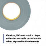 3M 8979 Performance Plus Duct Tape, Slate Blue, 24 mm x 54.8 m, 11.5 mil (7000124257) (48 Pack) - 4