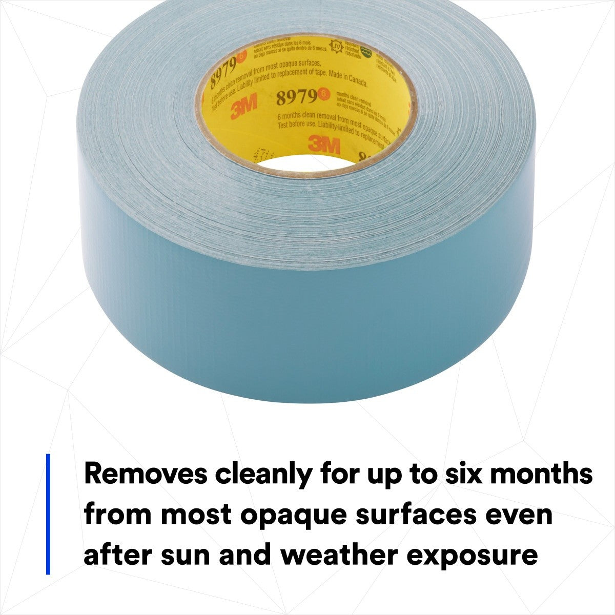 3M 8979 Performance Plus Duct Tape Heavy Duty, Slate Blue, 12 in x 60 yds, 12.1 mil, 6 Month Clean Removal, UV and Weather Resistant (7000124267) (2 Pack) - 3