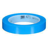 3M Vinyl Tape 471 Blue 5.2 mil 3/4 in x 36 yd 48 Rolls Case (471) (7000124804)  - (48Pack)
