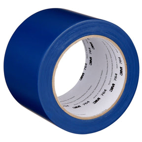 3M 764 Vinyl Tape General Purpose Blue 3 in x 36 yd Light Traffic Floor Marking Tape for Color Coding and Safety (7000124864)  - (12Pack)