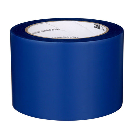 3M 764 Vinyl Tape General Purpose Blue 3 in x 36 yd Light Traffic Floor Marking Tape for Color Coding and Safety (7000124864)  - (12Pack) - 2