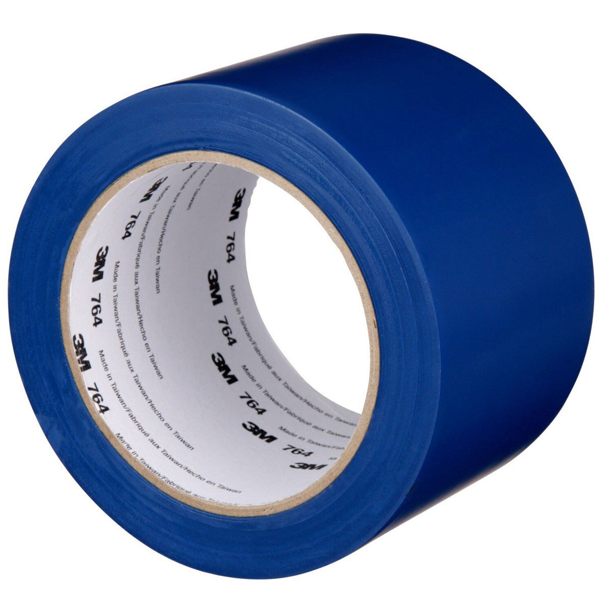 3M 764 Vinyl Tape General Purpose Blue 3 in x 36 yd Light Traffic Floor Marking Tape for Color Coding and Safety (7000124864)  - (12Pack) - 4