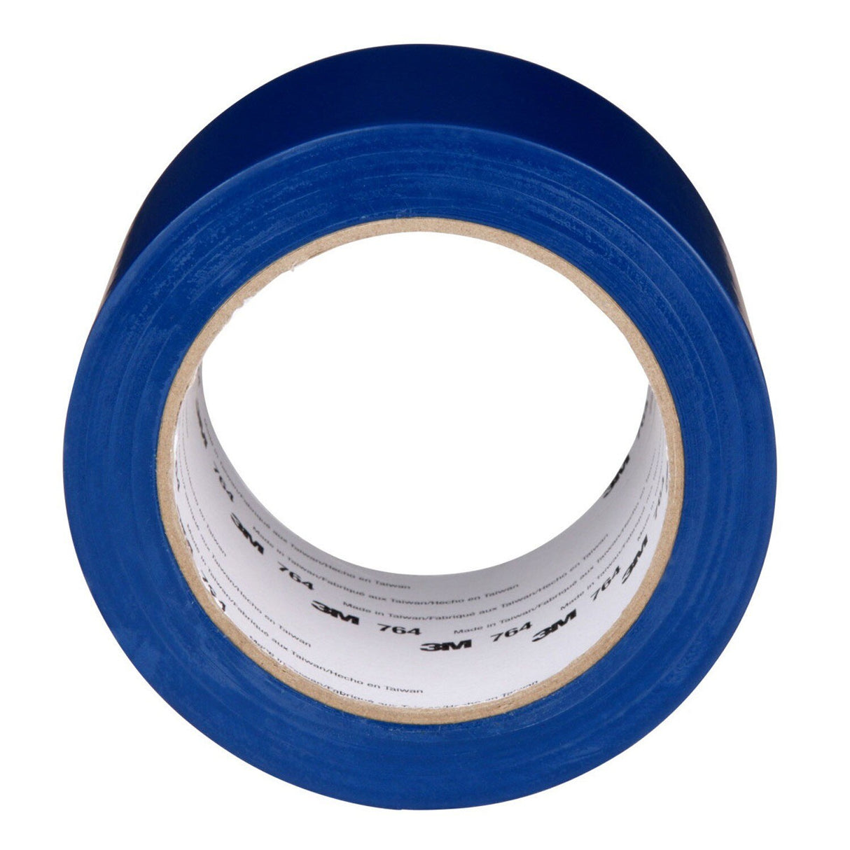 3M 764 Vinyl Tape General Purpose Blue 3 in x 36 yd Light Traffic Floor Marking Tape for Color Coding and Safety (7000124864)  - (12Pack) - 6