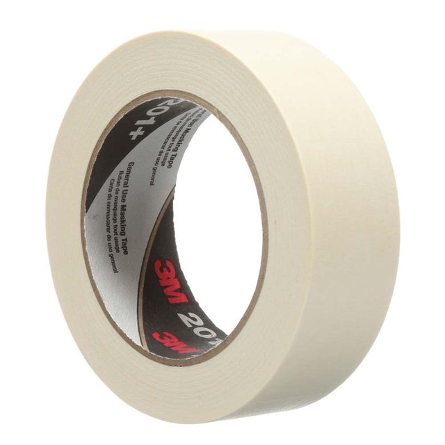 3M 201+ General Use Masking Tape, Tan, 1.42 in x 2.15 in, 4.4 mil - Easy-to-Use High Value Crepe Paper Tape (7000124882) (1 Piece)