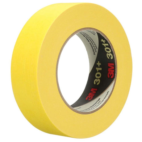 3M 301+ Performance Yellow Masking Tape , 24 mm x 55 m, 6.3 mil (7000124889) (36 Pack) - 2