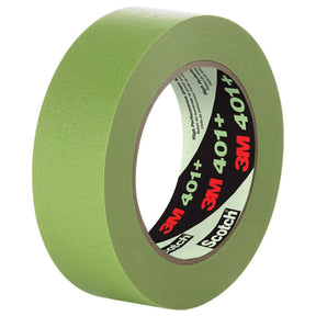 3M 401+ Scotch High Performance Green Masking Tape, 6 mm x 55 m (7000124906) (96 Pack)
