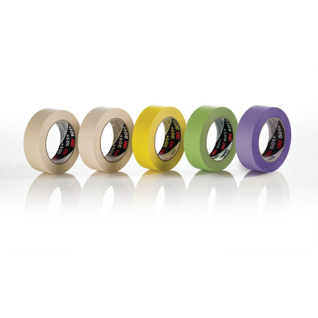 3M 401+ Scotch High Performance Green Masking Tape, 6 mm x 55 m (7000124906) (96 Pack) - 6