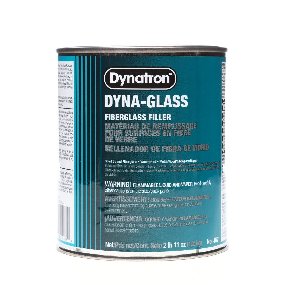 3M Dynatron Dyna-Glass Short Strand Fiberglass Filler, Green, 1 qt (00462) (7000125048)  - (12Pack)