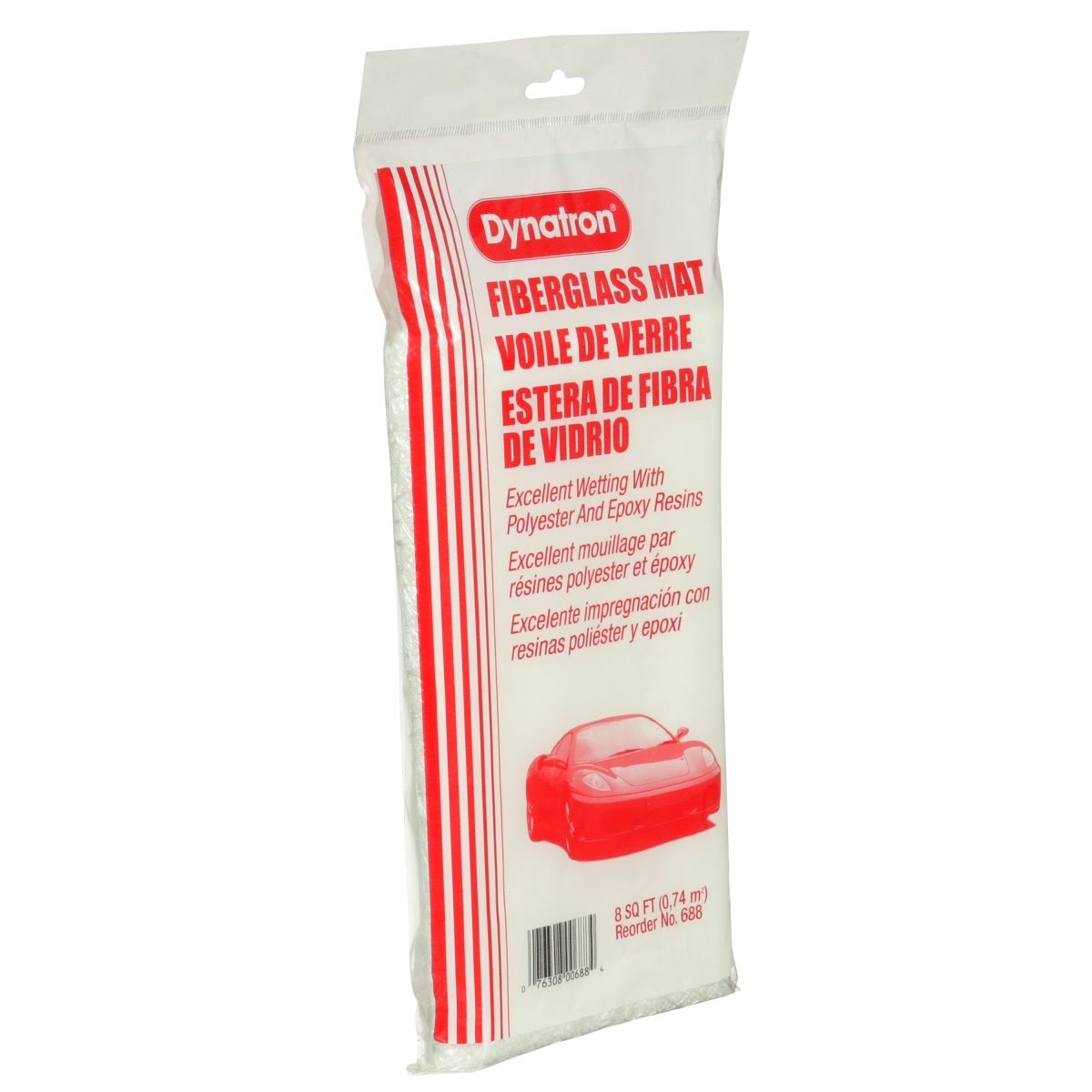 3M Dynatron Fiberglass Mat, 8 sq ft, White (00688) (7000125088)  - (6Pack) - 3