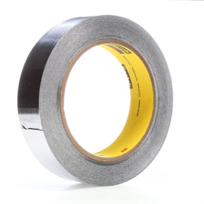 3M 433 Scotch High Temperature Aluminum Foil Tape, Silver, 1 in x 60 yd, 3.6 mil (7000125097) (36 Pack)