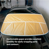 3M Scotchblok Masking Paper, Gold, Polycoated Backing, Bleed Through Resistant, 6 in x 750 ft (06706) (7000125998)  - (6Pack) - 6