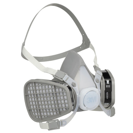 3M 5101 66070 Half Facepiece Disposable Respirator Assembly, Organic Vapor, Small, NIOSH Approved (7000126024) (12 Pack) - 5