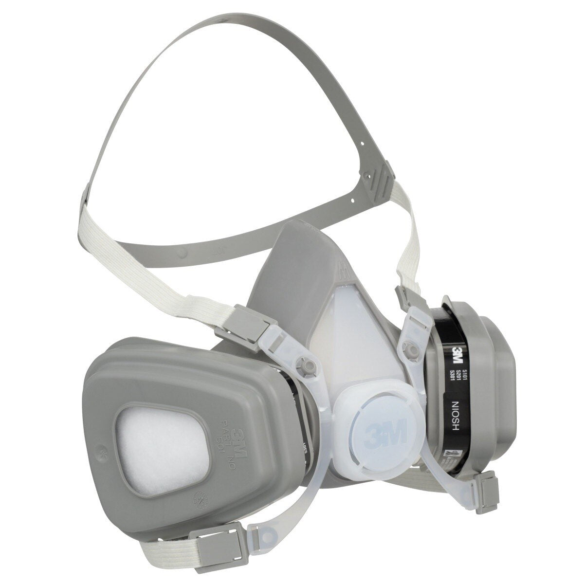 3M 66070 Half Facepiece Disposable Respirator Assembly 5201, Organic Vapor, Medium (7000126026) (12 Pack) - 3