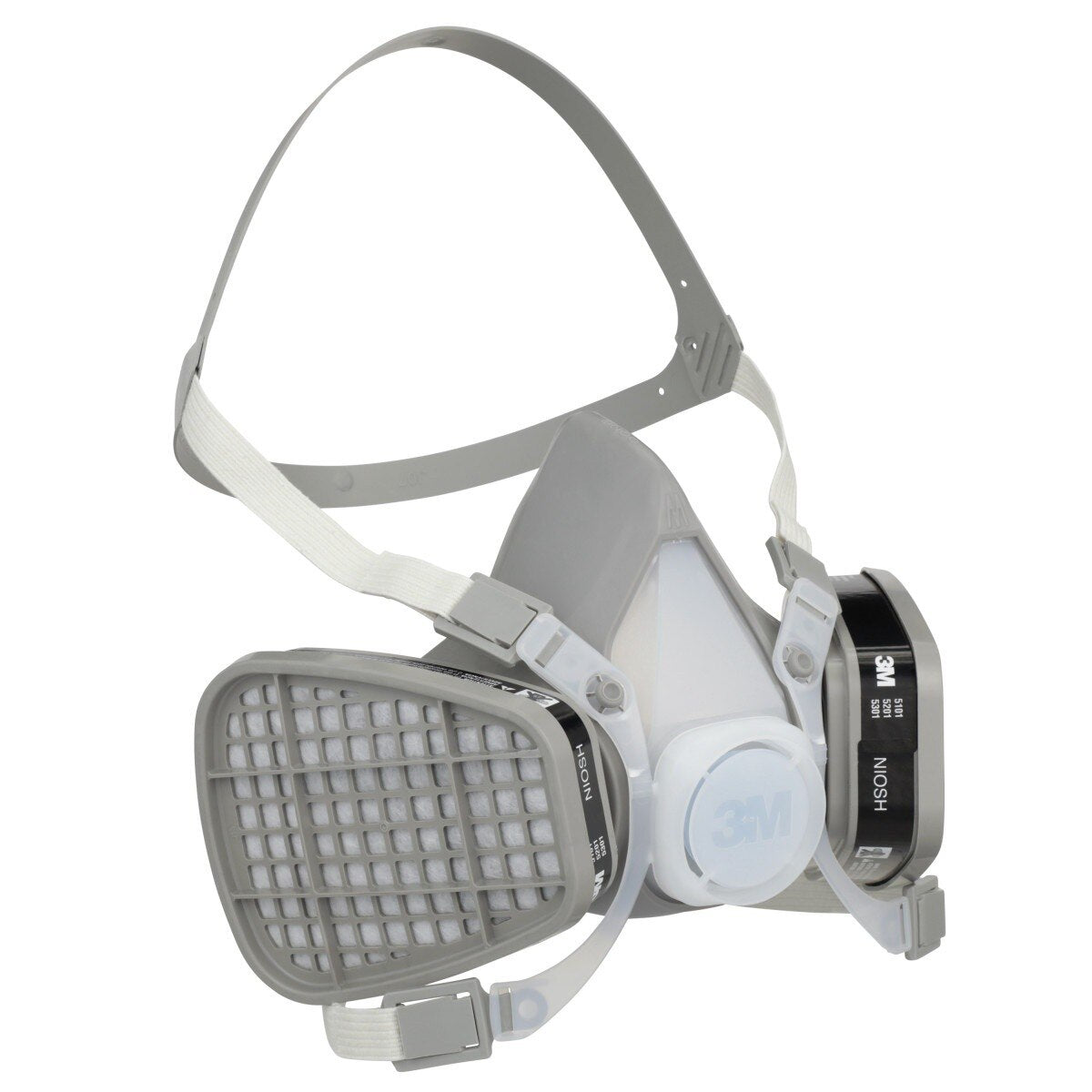 3M 66070 Half Facepiece Disposable Respirator Assembly 5201, Organic Vapor, Medium (7000126026) (12 Pack) - 4