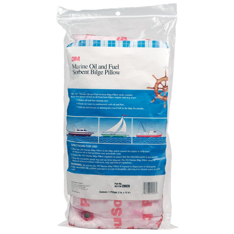 3M 29026 Marine Oil and Fuel Absorbent Bilge Pillow, 7 in x 15 in (7000126042)