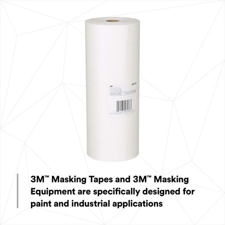 3M 06538 White Masking Paper, 12 in x 750 ft (7000126066) - 3