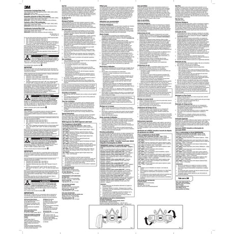 3M 60925 Formaldehyde Organic Vapor Cartridge Filter P100 Bayonet NIOSH Approved (7000126166) (1 Pair)  - (30Pack) - 2