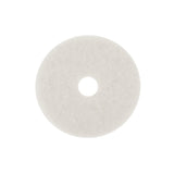 3M 4100 White Super Polish Pad, Fine, Center Hole, 27 in (7000126172) (5 Pack)