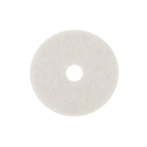 3M 4100 White Super Polish Pad, Fine, Center Hole, 27 in (7000126172) (5 Pack)