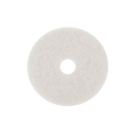 3M 4100 White Super Polish Pad, Fine, Center Hole, 27 in (7000126172) (5 Pack)