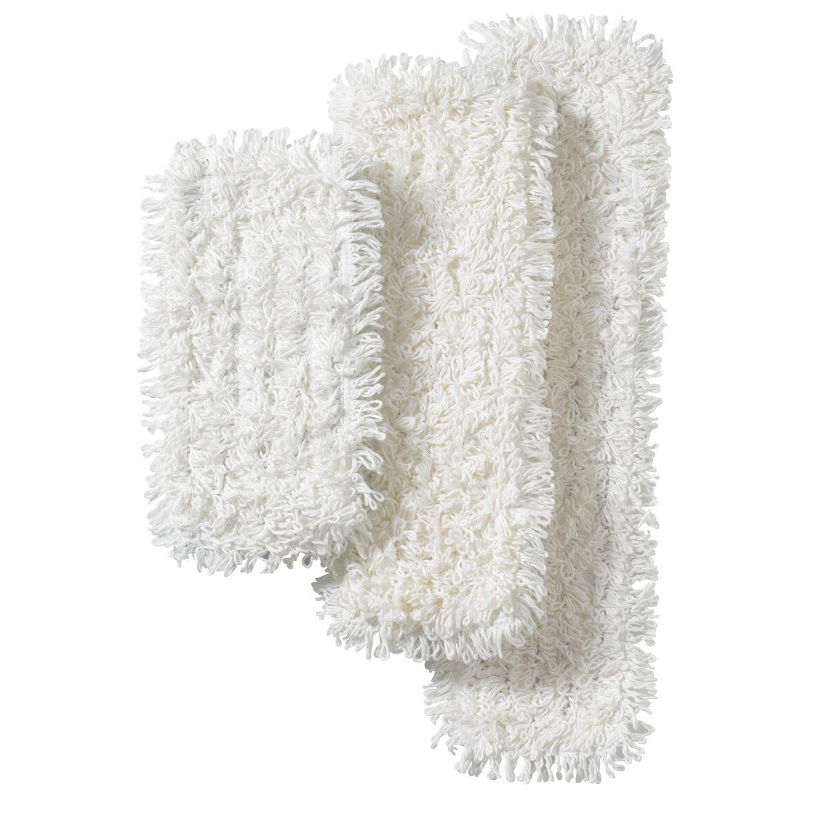 3M Easy Scrub Plus Flat Mop Microfiber Pad White 18 in (7000126833) (40 Pack)