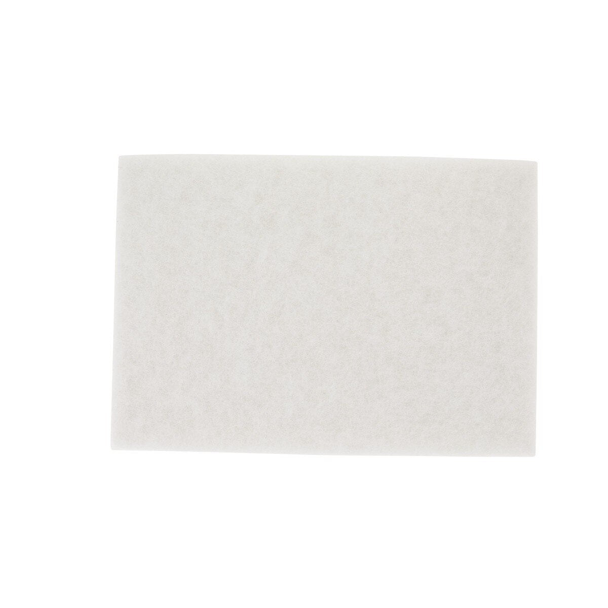3M White Super Polish Pad, Fine, Rectangular, 20 in x 14 in (7000126870) (10 Pack)