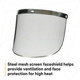 3M 82506-00000 W96M Steel Mesh Faceshield Screen Molded (7000127168)  - (10Pack) - 2