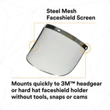 3M 82506-00000 W96M Steel Mesh Faceshield Screen Molded (7000127168)  - (10Pack) - 4