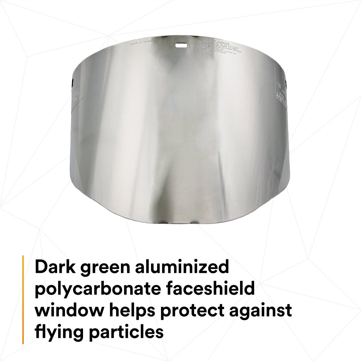 3M 82509-00000 82509 Aluminized Polycarbonate Molded Dark Green Faceshield Window, 14-1/2 in x 8 in x 9 in (7000127169)  - (10Pack) - 2
