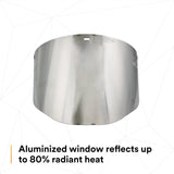 3M 82509-00000 82509 Aluminized Polycarbonate Molded Dark Green Faceshield Window, 14-1/2 in x 8 in x 9 in (7000127169)  - (10Pack) - 3