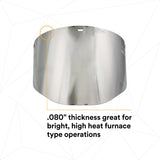 3M 82509-00000 82509 Aluminized Polycarbonate Molded Dark Green Faceshield Window, 14-1/2 in x 8 in x 9 in (7000127169)  - (10Pack) - 7