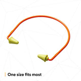 3M 320-1000 E-A-R 28 Banded Hearing Protectors, NRR 28 dB, Orange Yellow (7000127170) (100 Pack) - 7