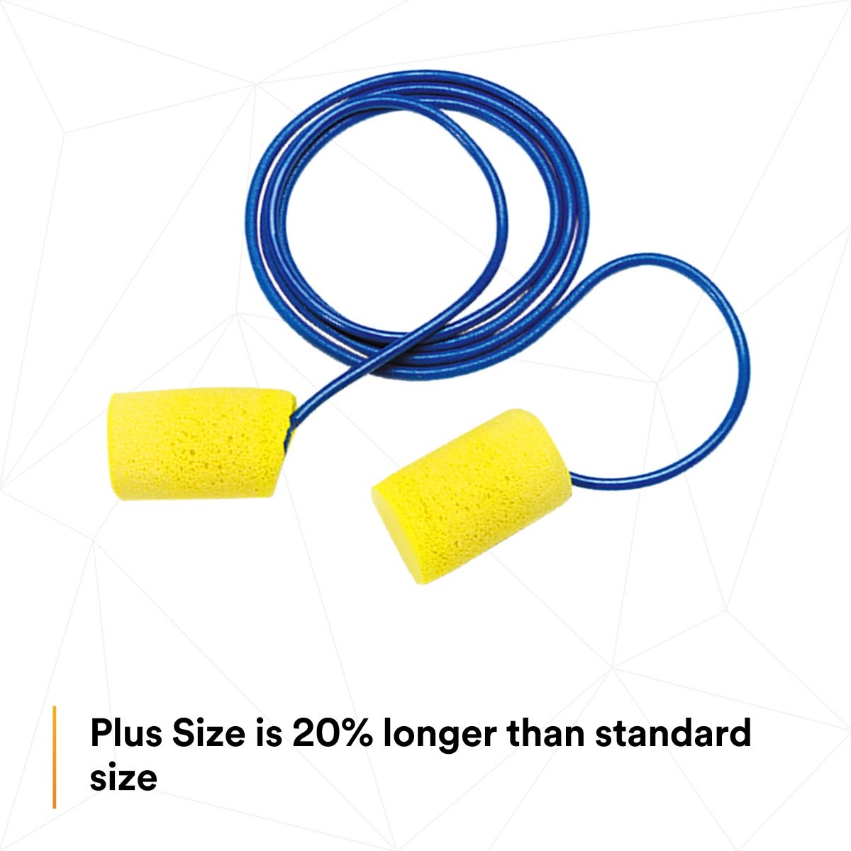 3M 311-4101 E-A-R Classic Plus Metal Detectable Corded Disposable Foam Earplugs, NRR 33 dB, Poly Bag, 200 Pair (7000127210) (2000 Pack) - 4