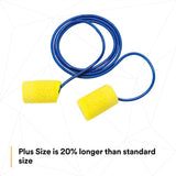 3M 311-4101 E-A-R Classic Plus Metal Detectable Corded Disposable Foam Earplugs, NRR 33 dB, Poly Bag, 200 Pair (7000127210) (2000 Pack) - 4