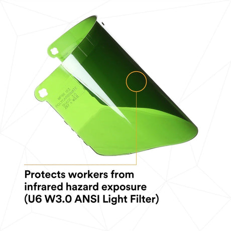 3M 82705-10000 W96IR3 Polycarbonate Faceshield Window, Shade 3.0 (7000127240)  - (10Pack) - 4