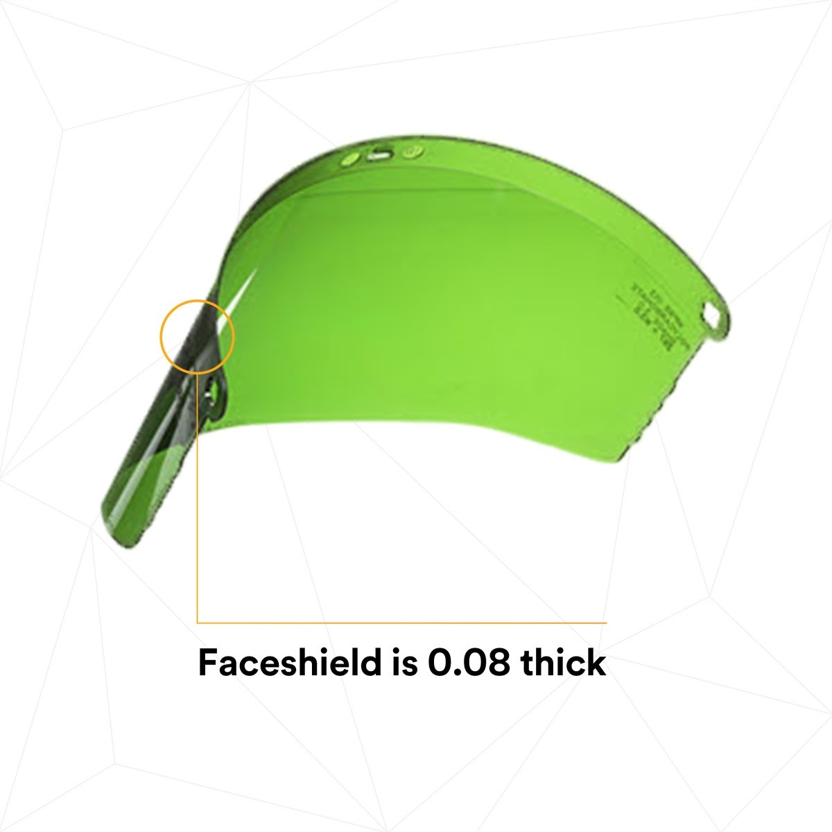 3M 82705-10000 W96IR3 Polycarbonate Faceshield Window, Shade 3.0 (7000127240)  - (10Pack) - 6