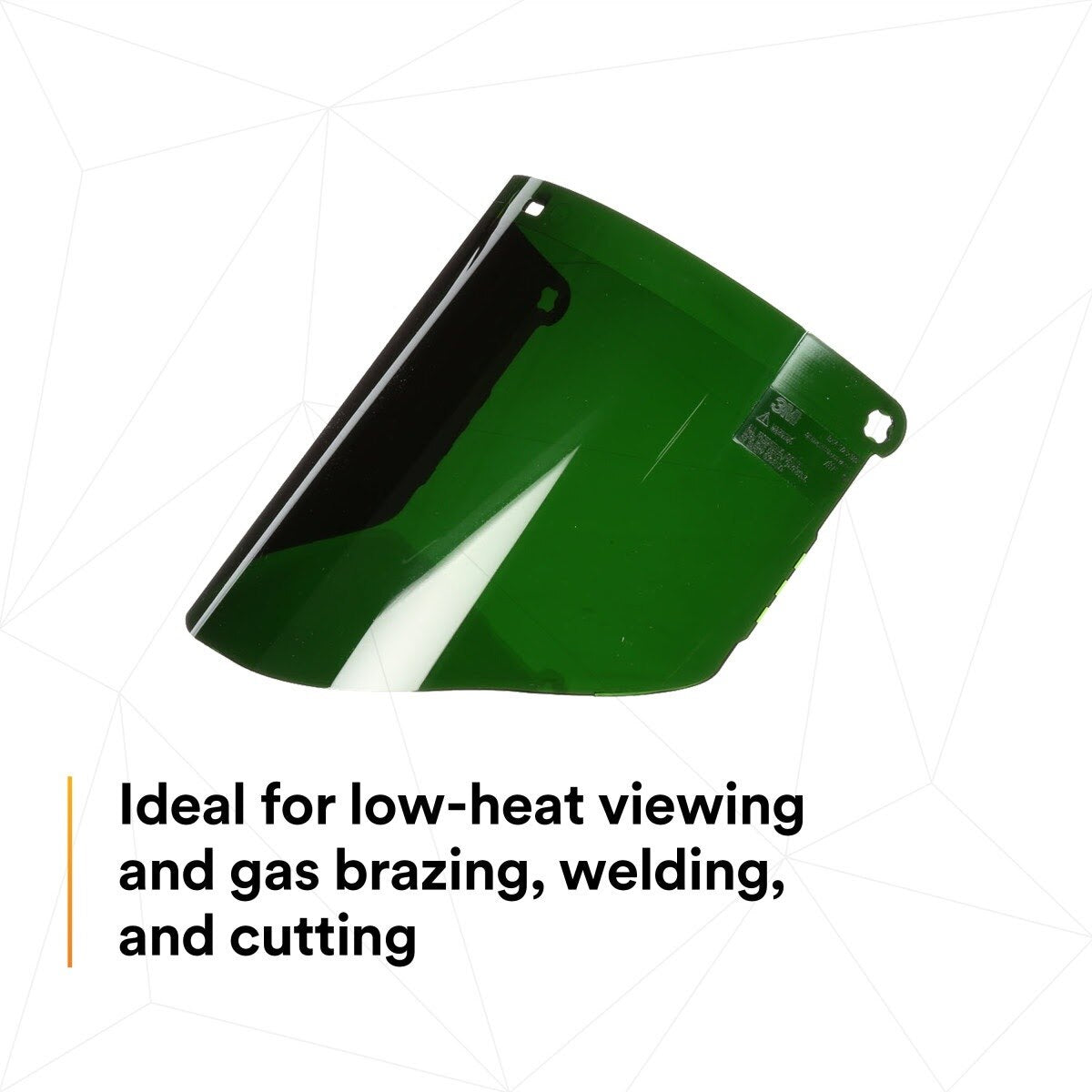 3M 82706-10000 W96IR5 Polycarbonate Faceshield Window, Shade 5.0 (7000127241)  - (10Pack) - 2