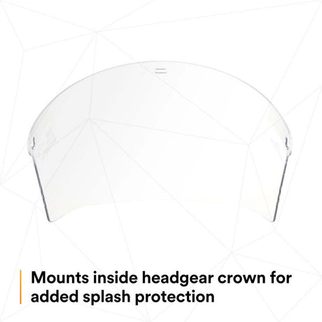 3M 82783-00000 W96 H8A Ratchet Headgear and WP96 Clear Faceshield Safety System, ANSI Z87.1, Adjustable Thermoplastic (7000127244)  - (5Pack) - 10