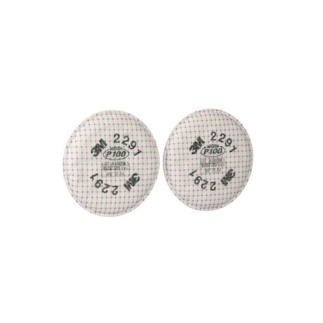 3M 2291 Advanced Particulate Respirator Filter P100 Bayonet for Oil and Non Oil Based Particulates (7000127449) (1 Pair)  - (50Pack) - 2