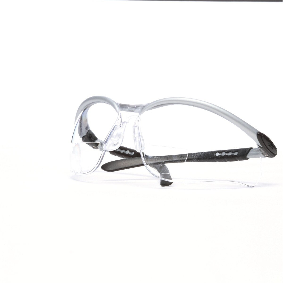 3M 11374-00000-20 BX Reader Safety Glasses, +1.5 Diopter, Anti Fog Anti Scratch Clear Lens, Silver Frame (7000127490) (1 Pair)  - (20Pack) - 9