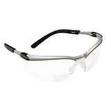 3M 11376-00000-20 Safety Glasses with Readers, BX, 2.5 Diopter, ANSI Z87, Anti-Fog Anti-Scratch Clear Lens, Silver Frame, Adjustable Temples and Lens Angle (7000127491) (1 Pair)  - (20Pack)