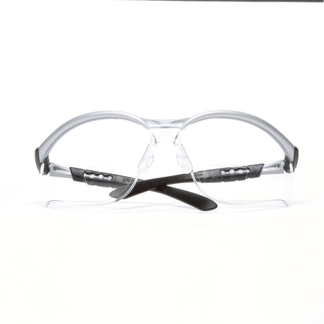 3M 11376-00000-20 Safety Glasses with Readers, BX, 2.5 Diopter, ANSI Z87, Anti-Fog Anti-Scratch Clear Lens, Silver Frame, Adjustable Temples and Lens Angle (7000127491) (1 Pair)  - (20Pack) - 2
