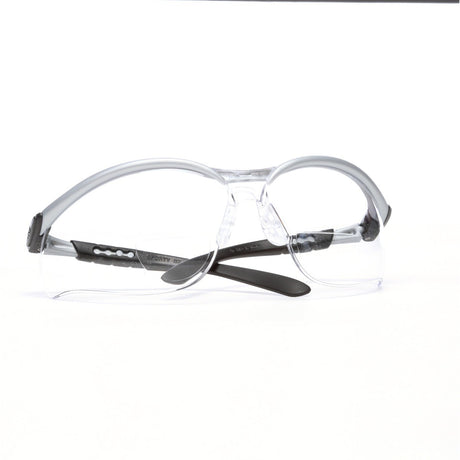 3M 11376-00000-20 Safety Glasses with Readers, BX, 2.5 Diopter, ANSI Z87, Anti-Fog Anti-Scratch Clear Lens, Silver Frame, Adjustable Temples and Lens Angle (7000127491) (1 Pair)  - (20Pack) - 3