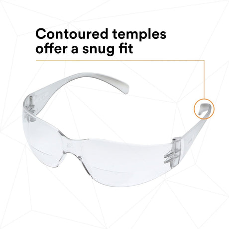 3M 11514-00000-20 Virtua Safety Glasses with Readers, +2.0 Diopter, Clear Anti-Fog Polycarbonate Lens, Clear Frame, ANSI Z87.1-2015 (7000127512)  - (20Pack) - 5