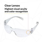 3M 11514-00000-20 Virtua Safety Glasses with Readers, +2.0 Diopter, Clear Anti-Fog Polycarbonate Lens, Clear Frame, ANSI Z87.1-2015 (7000127512)  - (20Pack) - 6