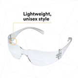 3M 11515-00000-20 Virtua Safety Glasses Reader Protective Eyewear, +2.5 Diopter, Anti-Fog Clear Lens, Clear Frame, ANSI Z87.1-2015 (7000127513)  - (20Pack) - 8