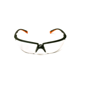 3M 12261-00000-20 Privo Protective Eyewear Clear Anti-Fog Lens, Black Frame (7000127535)  - (20Pack)