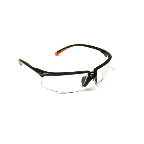 3M 12261-00000-20 Privo Protective Eyewear Clear Anti-Fog Lens, Black Frame (7000127535)  - (20Pack) - 3