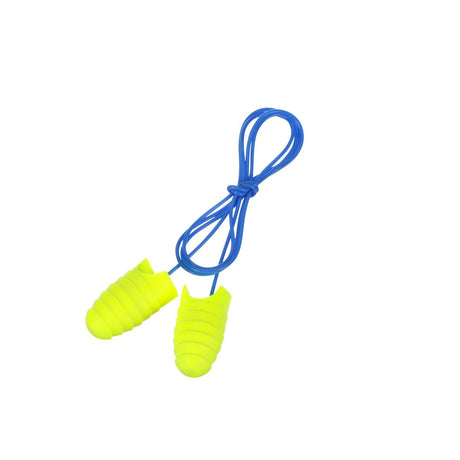 3M 312-6001 E-A-R Grippers Corded Foam Earplugs, NRR 31, Yellow, Large (7000127654) (2000 Pack) - 2