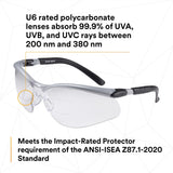 3M BX Dual Reader Safety Glasses, Clear Anti Fog Lens, Gray Black Frame, 1.5 Diopter (7000127661)  - (20Pack) - 7